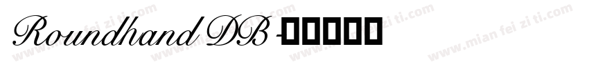 Roundhand DB字体转换